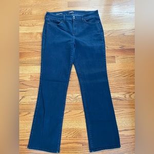 NYDJ Marilyn straight double button jeans size 14
